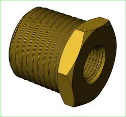 1/2" MNPT X 1/8" FNPT Reducer Bushing