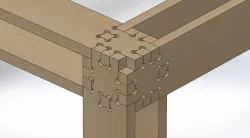 3 Dimensional Finger Tenon Joint