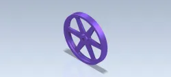 3D CAD Basic exercise / Fly Wheel/ Volante/ Autodesk Inventor Pro