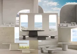 5 Abstract table set scenes 3D model
