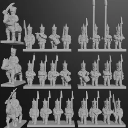 6-15mm Brunswick Infantry (Line, Lights & Leibguard) (1814-15) NAP-BR-1