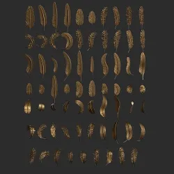 69 Feather Set 3D print model