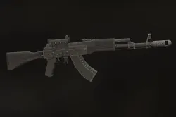 AK-47M ak - rifle Low-poly 3D model