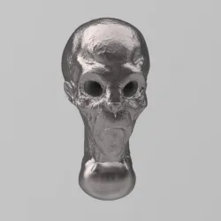 Alien Grey Head for 28mm Mini