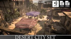 Ancient Egypt Town Set Low-poly 3D model