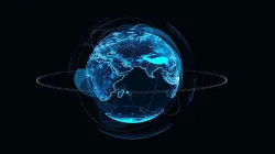 Animated Hologram Planet Earth v4 3D model