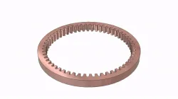 Animated. Internal Spur Gear.