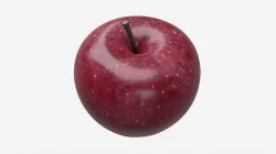 Apple single fruit red 3D model