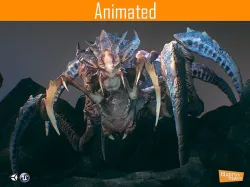Arachnid Boss Low-poly 3D model