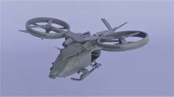 Avatar helicopter 3D print model