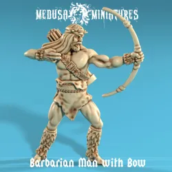 Barbarian Man with Bow