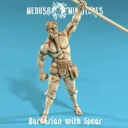 Barbarian with Spear