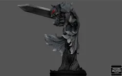 BERSERK GUTS SKULL BERSERKER FANTASY ANIME SWORD CHARACTER 3D print model