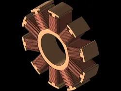 Brushless hub motor parts