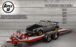 Car  Tow Trailer 3d printable in various scales 3D print model
