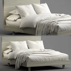 Cayman Platform Bed 3D model