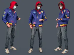 Cheeky Masked Guy 3D model