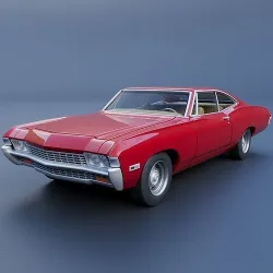 Chevrolet Impala 1968 3D print model
