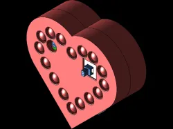 Corazón Led PCB