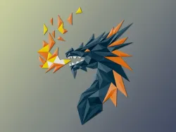 Crystal Dragon Wall Art