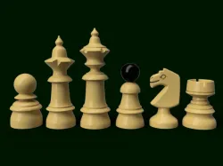 Czechoslovakian Coffeehouse Chess Set