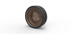Diecast wire wheel 5 Scale 1 to 10 3D print model