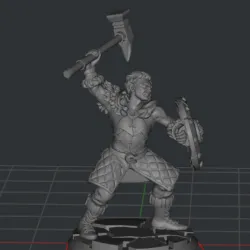 DnD Half-Orc miniatur