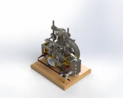 Double Cylinder Steam Engine