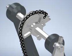 Double Kick Drum Pedal Cam - "Chain Drive"