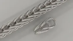 Double Loop in loop chain - Fox tail chain 3D print model