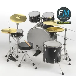 Drum kit 3D model