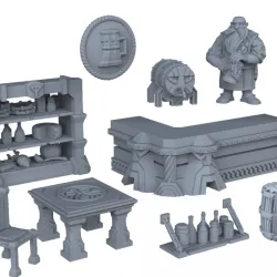Dwarven tavern furniture