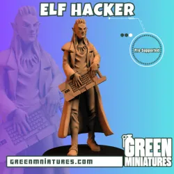 Elf Hacker- Cyberpunk