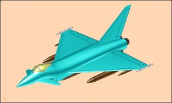 Euro Fighter Typhoon Solid Assembly Model