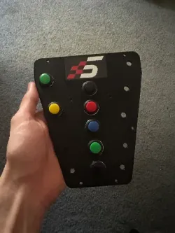 Faceplate for Sim Racing Button Box