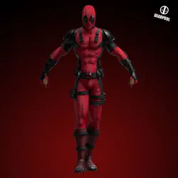 Fanart  Deadpool - Statue 3D print model