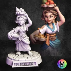 Female Halfling - Challah - Halfling Female Townsfolk