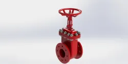 Gas gate valve solidworks