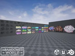 Graffiti Pack Decals V for UE4 and Unity Texture