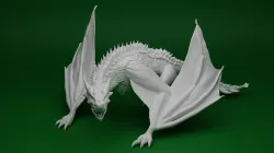 Green Wyvern 3D print model