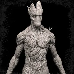 Groot printable 3D print model