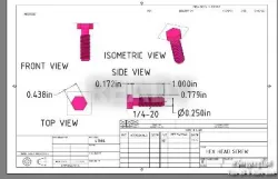 Hex screw design
