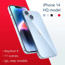 iPhone 14  Keyshot 9 scenes 3D model