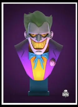 JOKER BUST BATMAN ANIMATED SERIES  3D print model