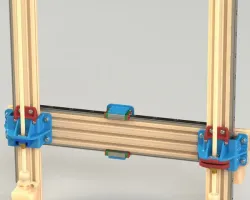 KIT ATTACCHI PER GUIDE LINEARI SU ARTILLERY X1-X2 ASSE  - ATTACHMENT KIT FOR LINEAR GUIDES ON ARTILLERY X1-X2 Z AXIS