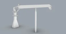 LNG Ships Deck Crane 2 Low-poly 3D model