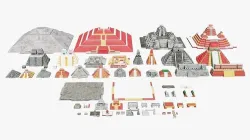 Mayan - Aztec Collection Low-poly 3D model