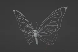 Mechanical butterfly 3D model
