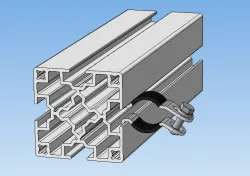 Metal clamp with a plastic heat-shrinkable shell