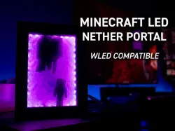 Minecraft Nether Portal LED Lamp (WLED Compatible)